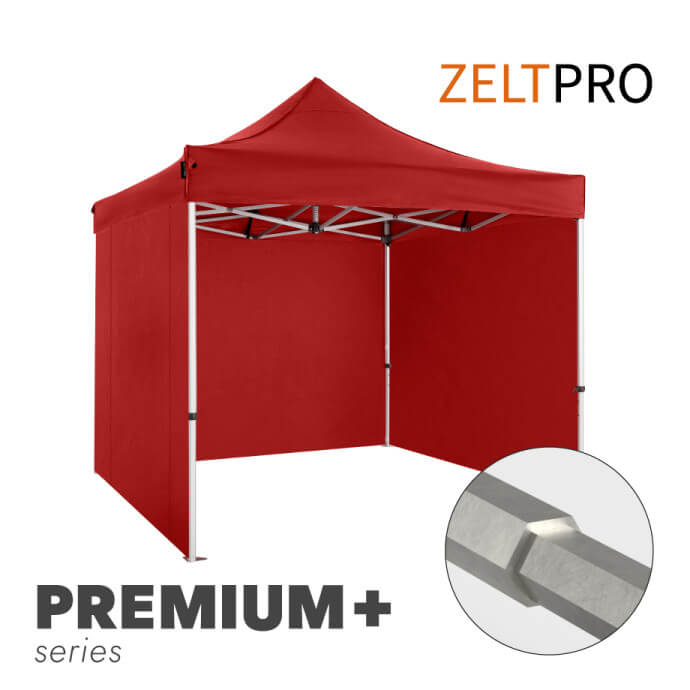 Faltpavillon 3x3 Rot Zeltpro PREMIUM+ 1
