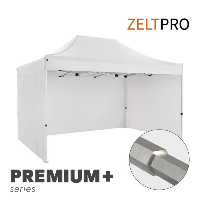 Faltpavillon 3x4,5 Weiß Zeltpro PREMIUM+ 1
