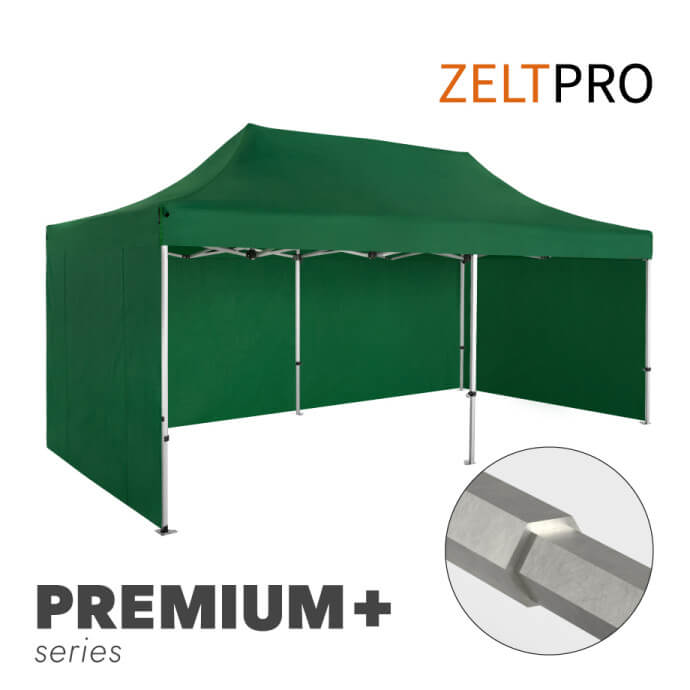 Faltpavillon 3x6 Grün Zeltpro PREMIUM+ 1