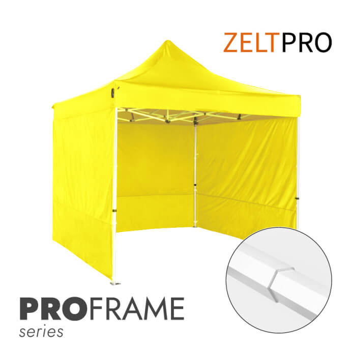 Faltpavillon 2x2 Gelb Zeltpro PROFRAME 1