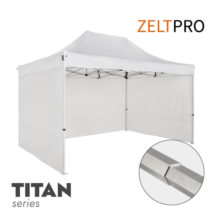 Faltpavillon 3x4,5 Weiß Zeltpro TITAN 1