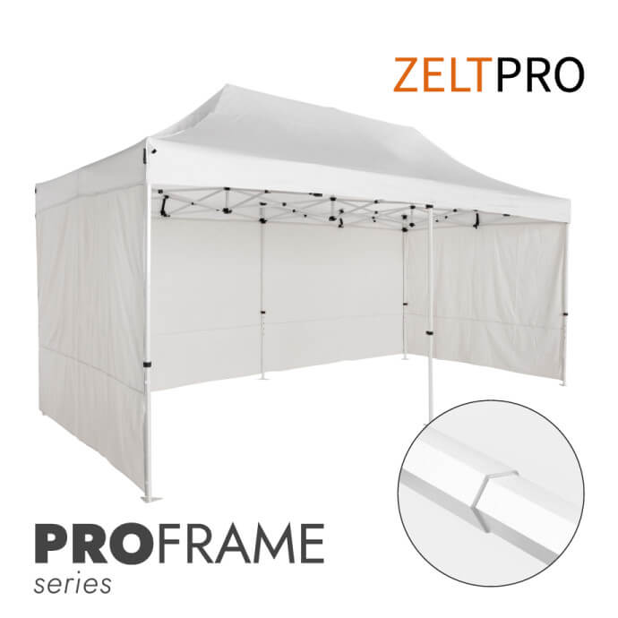 Faltpavillon 3x6 Weiß Zeltpro PROFRAME 1