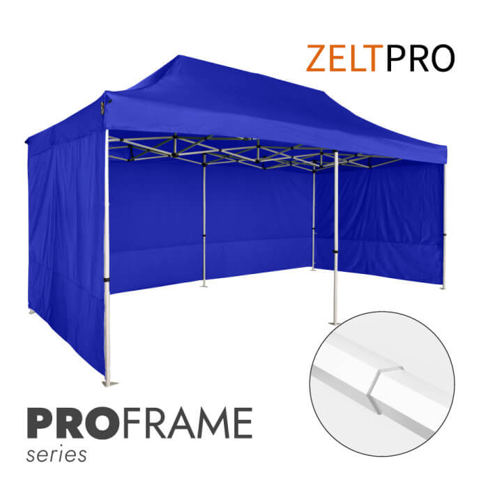 Faltpavillon 3x6 Blau Zeltpro PROFRAME 1