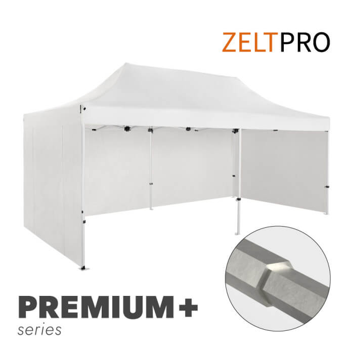 Faltpavillon 4x6 Weiß Zeltpro PREMIUM+ 1