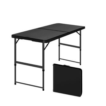 Klapptisch 120 cm schwarz