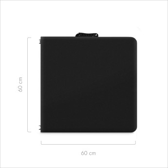 Klapptisch 120 cm schwarz 4