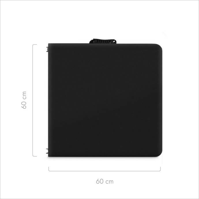 Klapptisch 120 cm schwarz 4