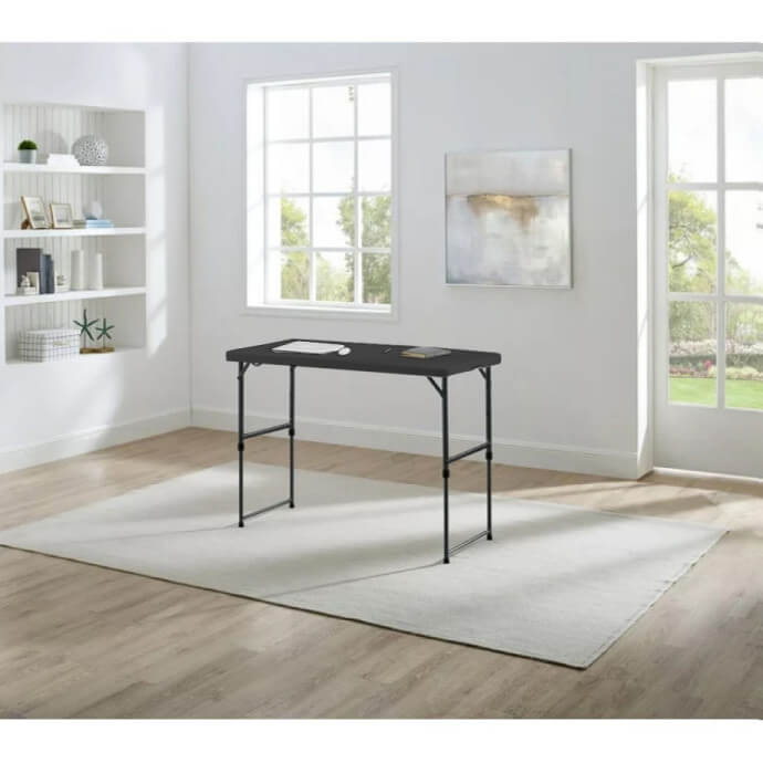 Klapptisch 120 cm schwarz 10