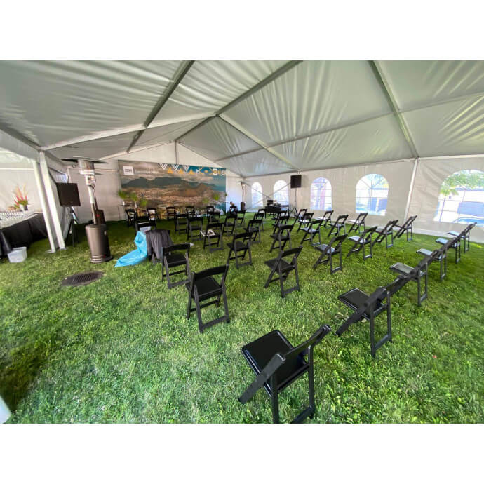 Großpavillon weiß (200 m2) 4