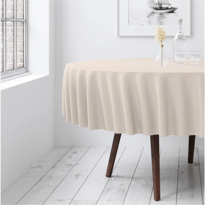 Runde Tischdecke Restly Champagner D150 1