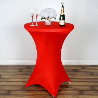 Hussen für Stehtische, Restly Rot 110x80 4