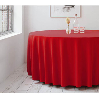 Runde Tischdecke Rot D290