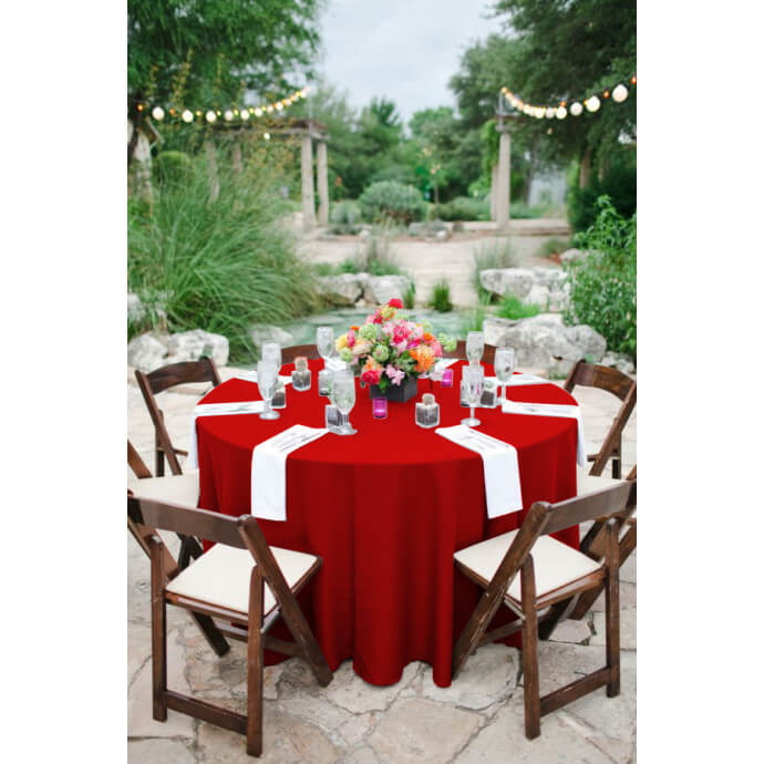 Runde Tischdecke Rot D290 2