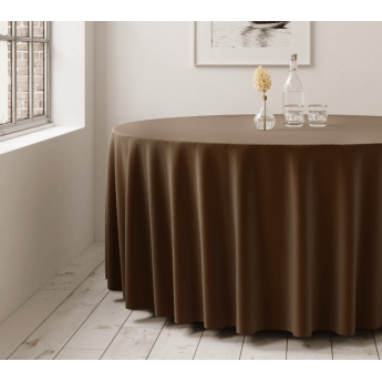 Runde Tischdecke Braun D290