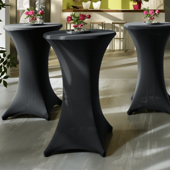 Hussen für Stehtische, Restly Schwarz 110x60 2