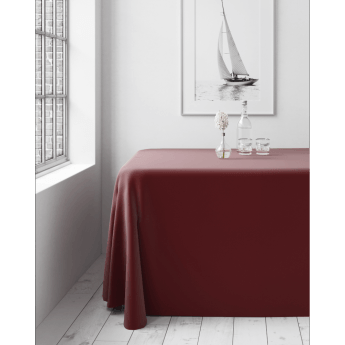 Rechteckige Tischdecke, fleckabweisend Restly Burgunderrot 220x220 1