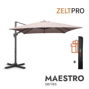 Sonnenschirm (inklusive Schutzhülle) Maestro Taupe 1