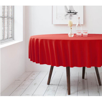 Runde Tischdecke, fleckabweisend Restly Rot D220 1