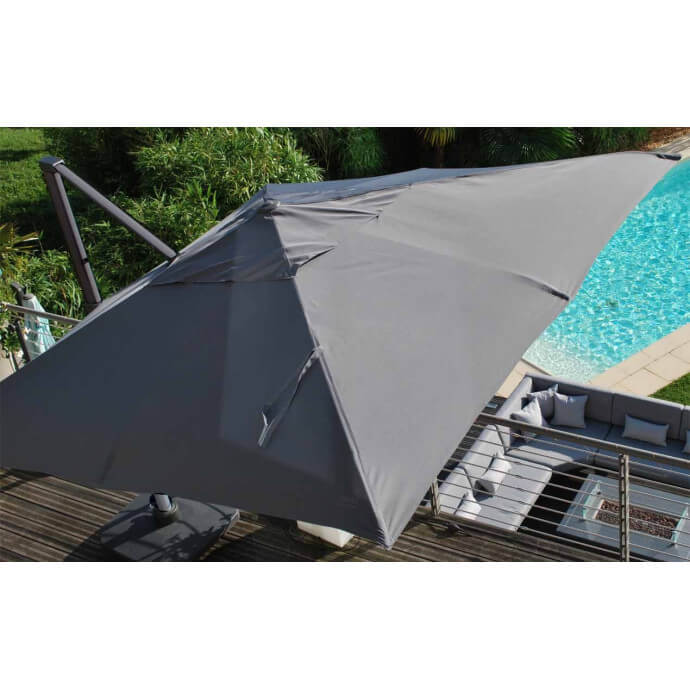 Sonnenschirm mit Solid sonnenschirmständer Comfort Anthrazit 16