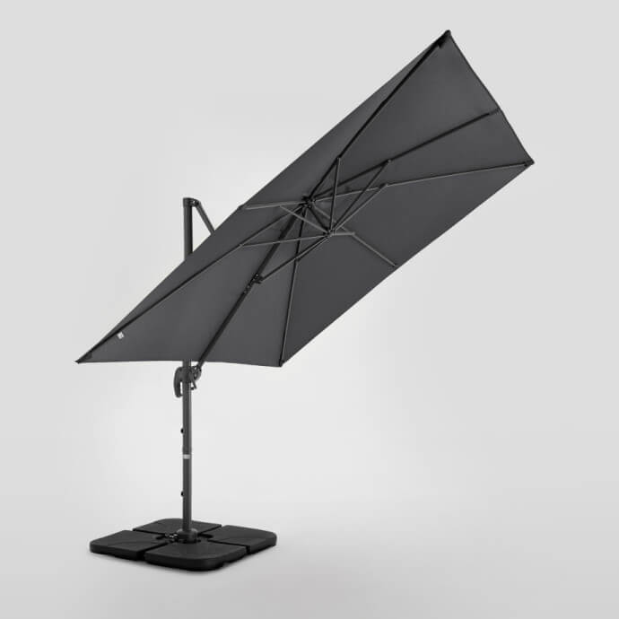 Sonnenschirm mit Solid sonnenschirmständer Comfort Anthrazit 6