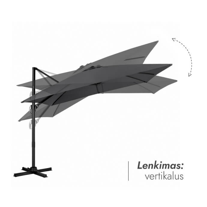 Sonnenschirm mit Solid sonnenschirmständer Comfort Anthrazit 2