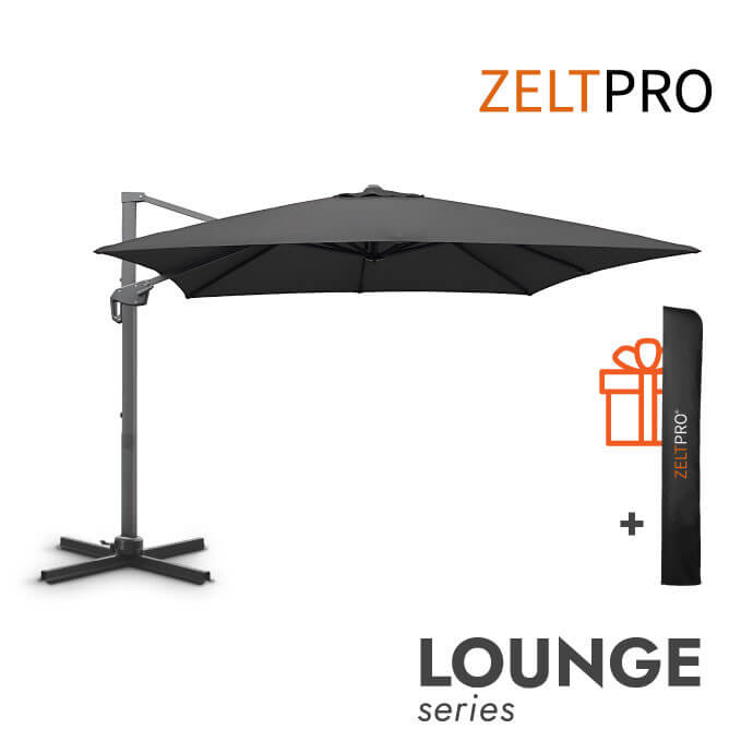 Sonnenschirm (inklusive Schutzhülle) Lounge Anthrazit 1