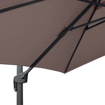 Sonnenschirm (inklusive Schutzhülle) Lounge Taupe 7