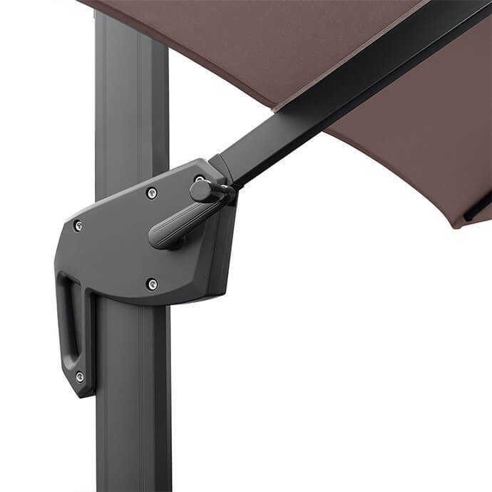Sonnenschirm mit Sonnenschirmständer (inklusive Schutzhülle) Lounge Taupe 4