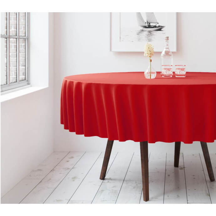 Runde Tischdecke Restly Rot D150 1