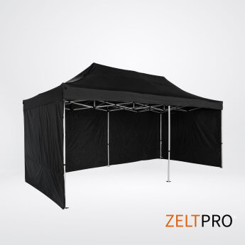 Faltpavillon 4x8 Schwarz Zeltpro TITAN 4