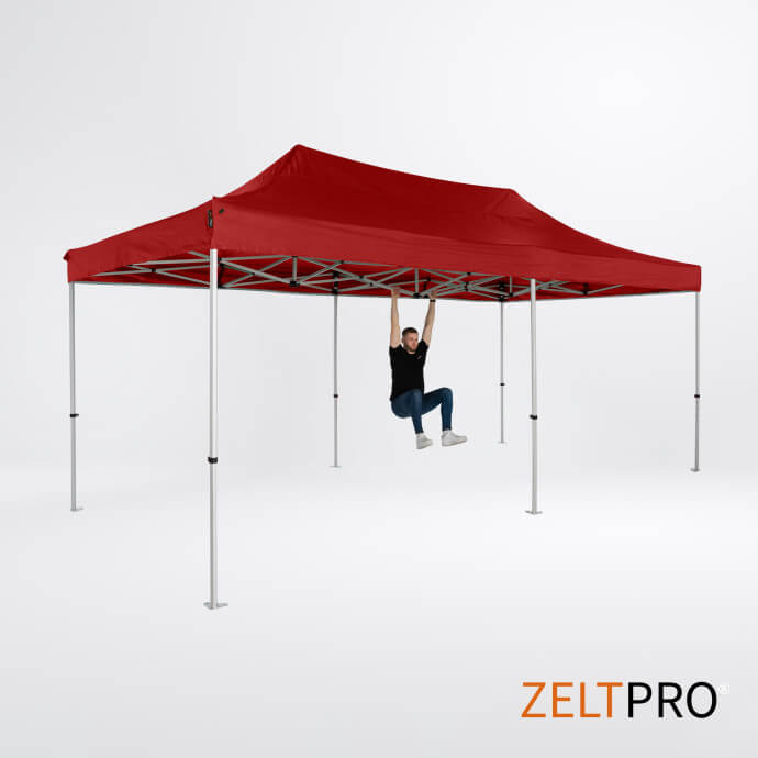 Faltpavillon 4x8 Rot Zeltpro TITAN 6