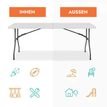 Klapptisch 150 cm. 6