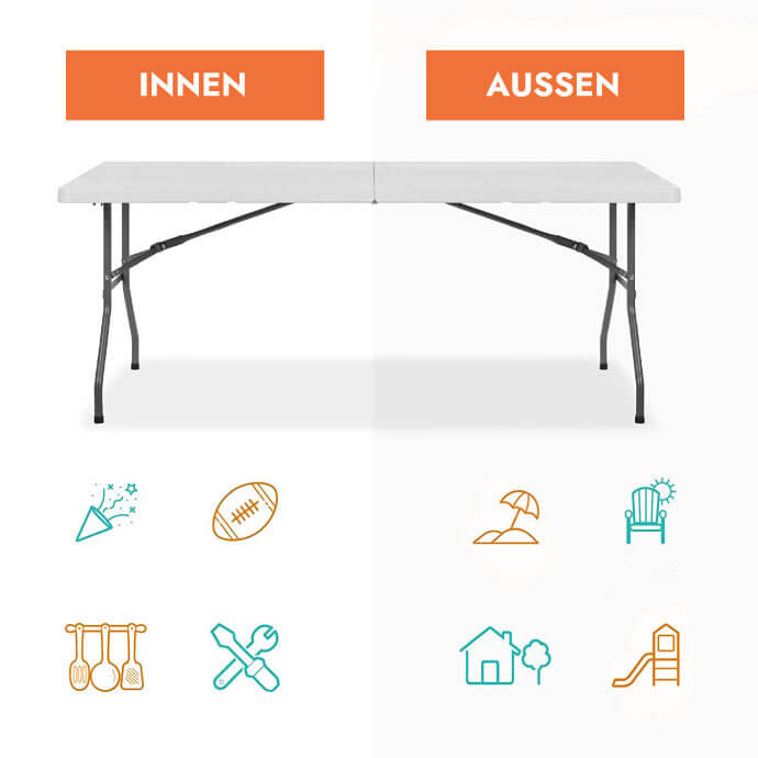 Klapptisch 150 cm. 6