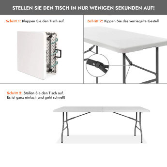 Klapptisch 150 cm. 8