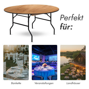 Holzrundtisch D180 9