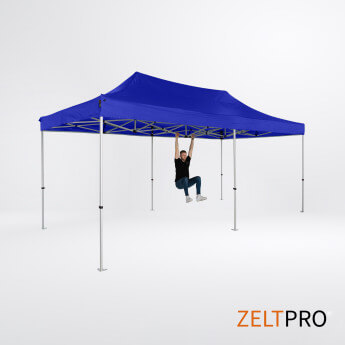 Faltpavillon 4x8 Blau Zeltpro TITAN 5