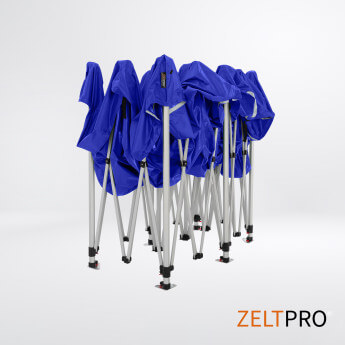 Faltpavillon 4x8 Blau Zeltpro TITAN 6