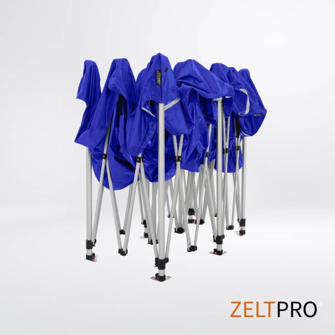 Faltpavillon 4x8 Blau Zeltpro TITAN 6