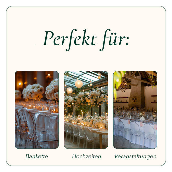 Bankettstuhl Queen - Transparent (getönt) 5