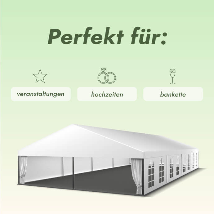 Großpavillon weiß (200 m2) 9