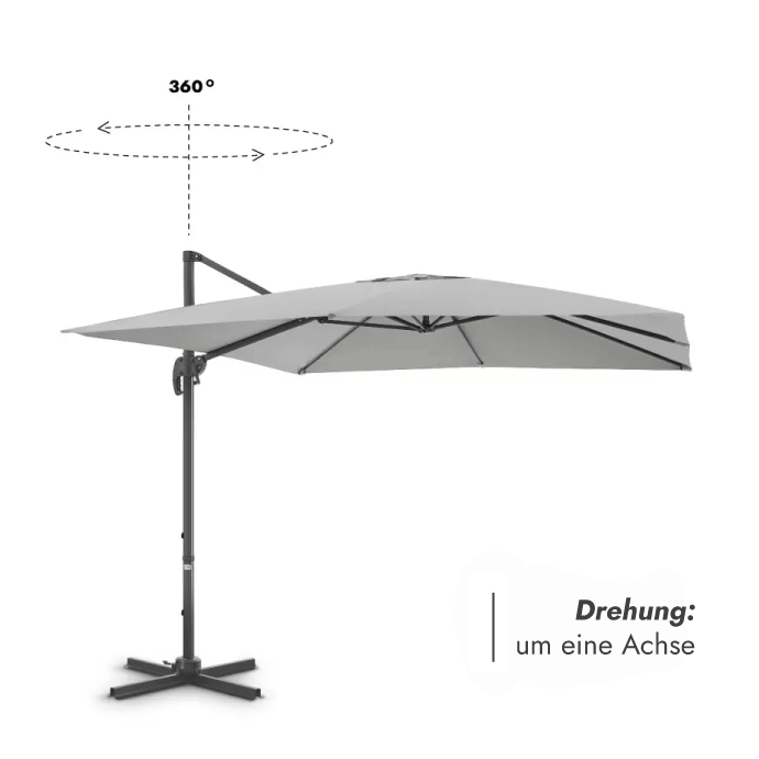 Sonnenschirm Comfort Hellgrau 3