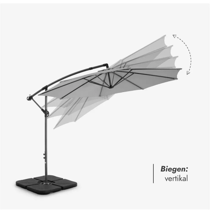 Sonnenschirm Select Hellgrau 2