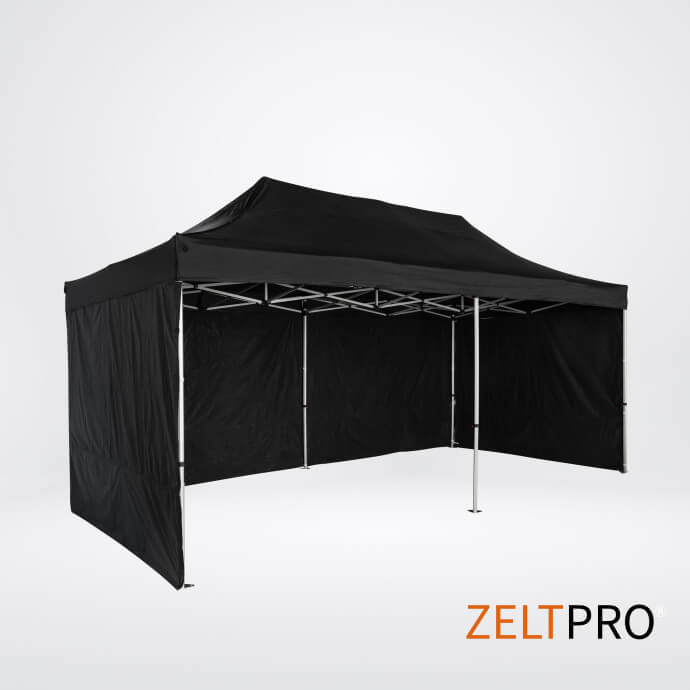 Faltpavillon 3x6 Schwarz Zeltpro TITAN 4