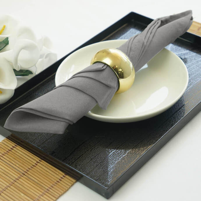 Stoffserviette Grau 40 × 40 cm (150 Stück) 3