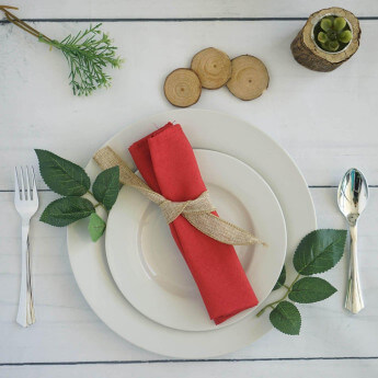 Stoffserviette Rot 40 × 40 cm (100 Stück) 2