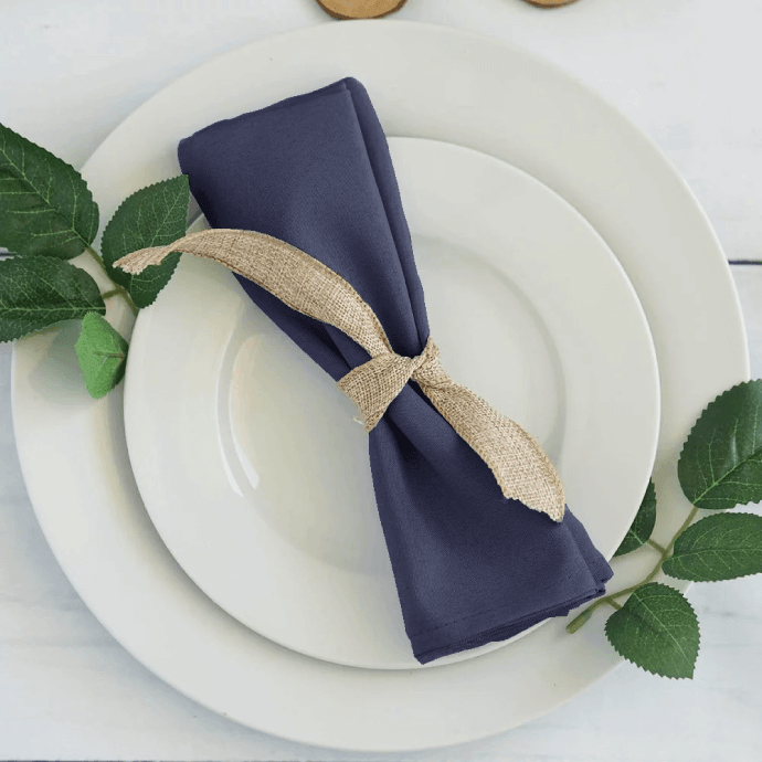Stoffserviette Dunkelblau 40 × 40 cm (100 Stück) 2