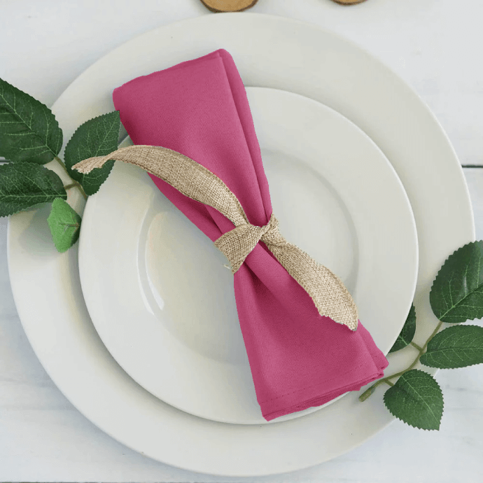 Stoffserviette Rosa 40 × 40 cm (20 Stück) 2