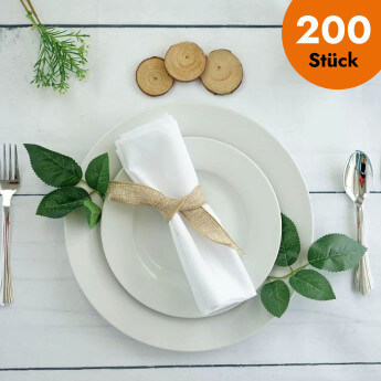 Stoffserviette Weiß 40 × 40...