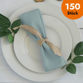 Stoffserviette Hellblau 40...