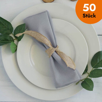 Stoffserviette Grau 40 × 40...